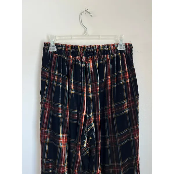 J.Crew Tartan Plaid Velvet Ankle‎ Pants Holiday Career Size 4 - Image 10