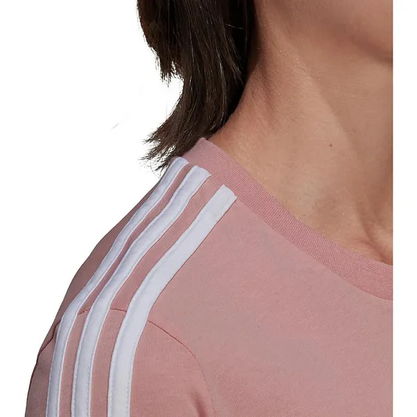 Adidas Essentials 3-Stripes Cropped Tee - Image 3