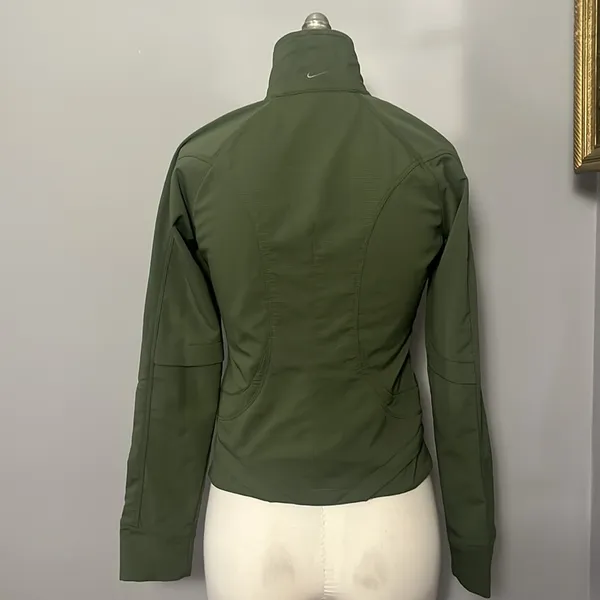 Nike VINTAGE XS Green Tennis Full Zip Jacket - Image 3