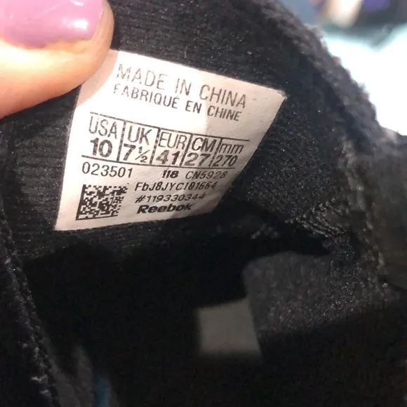 Reebok black sneakers - Image 7