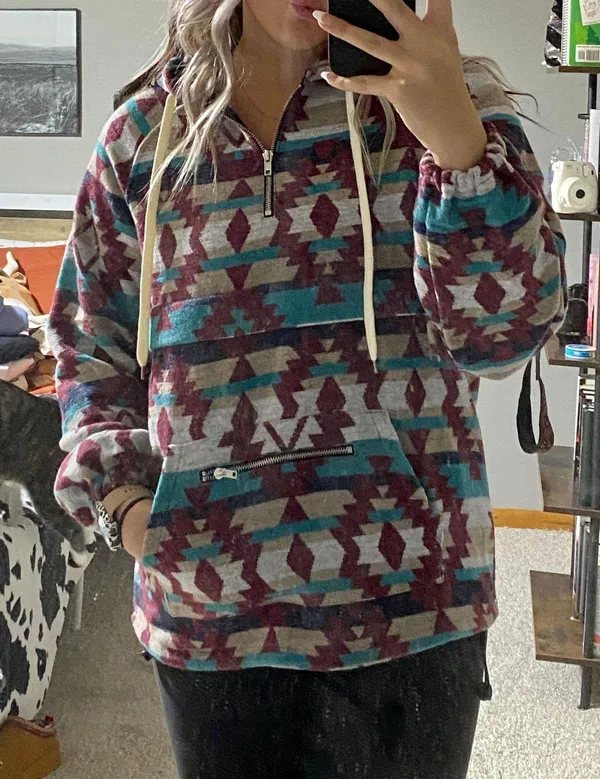 western hoodie Size M - Image 3