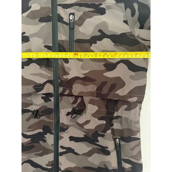 My Anorak Camo‎ Longline Down Puffer Parka Jacket Orange Lining XS 50745SNLP - Image 4