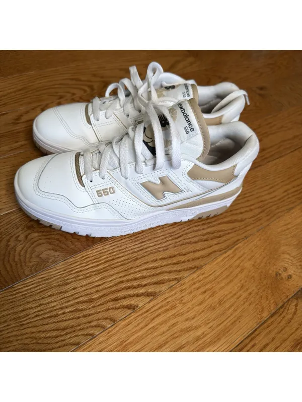 Size 8.5 US Women’s Unisex New Balance 550, White Linen , Men’s Size 7 - Image 10