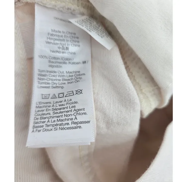 Madewell Low-Slung Baggy Jeans Womens 33 Bone White NS358 100%‎ Cotton NWT - Image 6