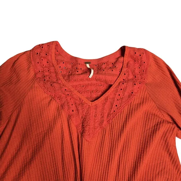 Free People Parisian‎ Nights Bell Sleeve Top Size: S - Image 4
