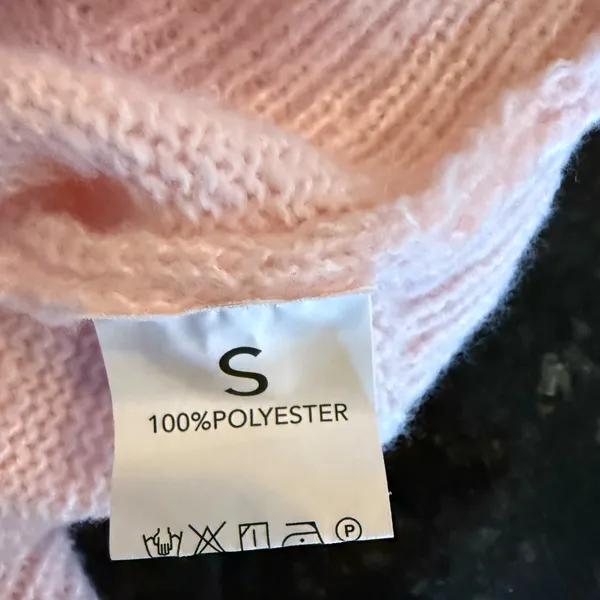 CREW NECK BABY PINK SWEATER - Image 3
