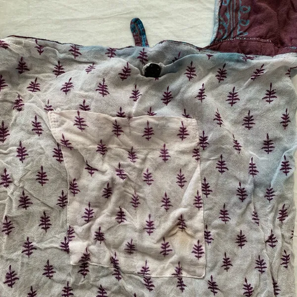 World Market Burgundy / Plum & Blue Boho Hippie Shoulder Sling Bag - Image 13