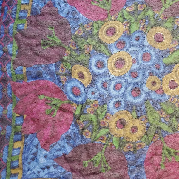 Kenzo Handkerchief Scarf Floral Women Large Semi Sheer Vintage Luxury Old Money - Image 6