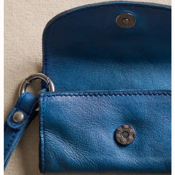 NWT Free People Leather Bag Lanyard in Lapis - Image 5