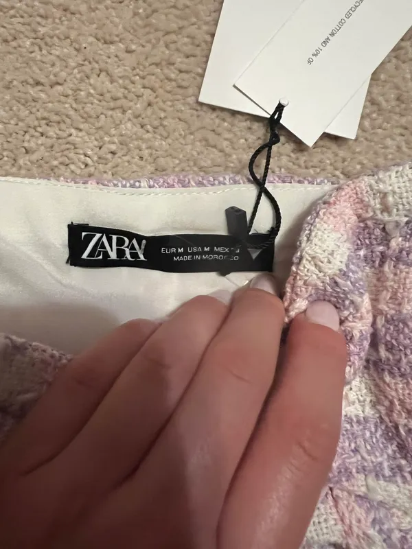 ZARA tweed corset crop top - Image 2