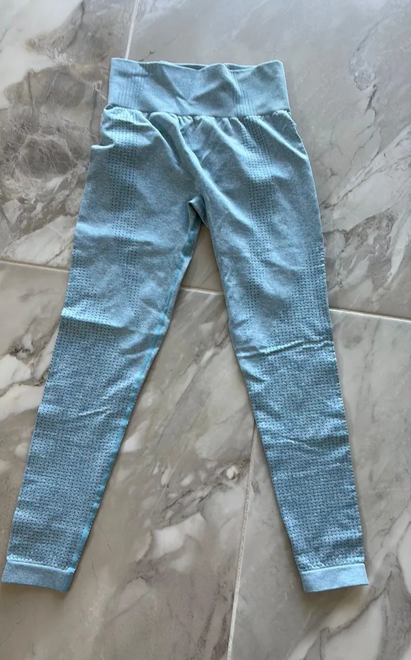 blue seamless leggings Size M - Image 4
