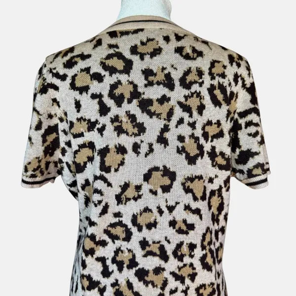 Heartloom‎ Vivette Leopard Print Knit Dress Sz L - Image 11