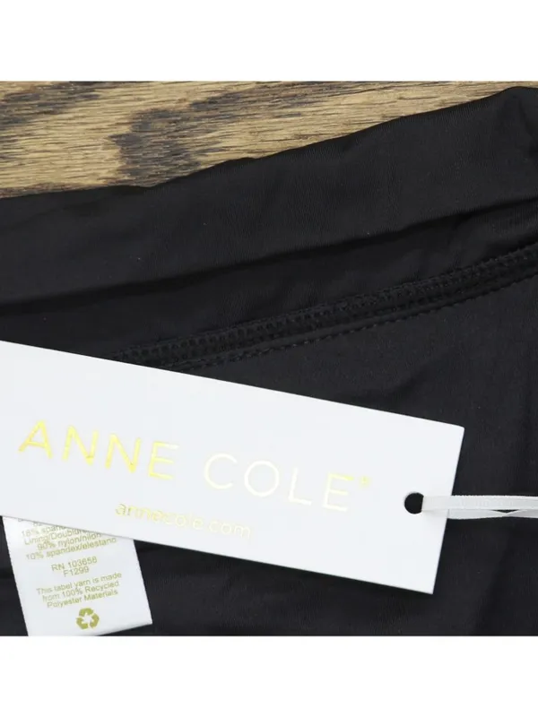 NWT Anne Cole Soft Band A-Line Swim Skirt MYPB41401 Black 22W - Image 5