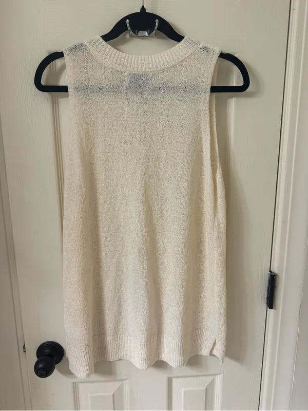 Old Navy Cream Knit Tank Top - Image 2
