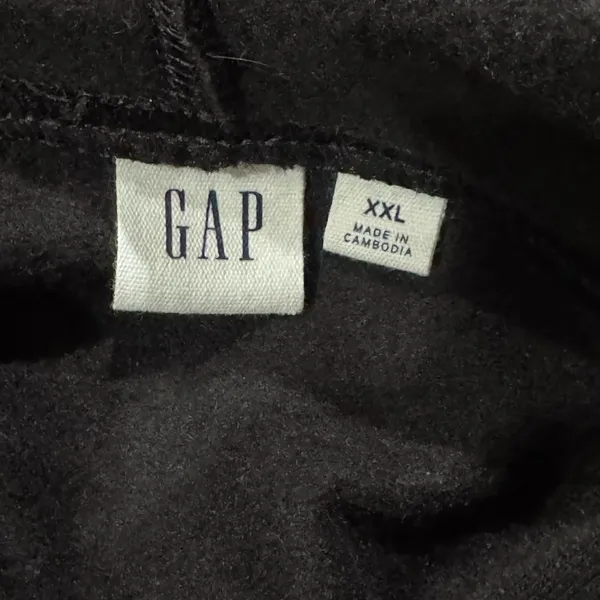 Gap Logo Black White Pullover Hoodie Women's 2XL - Image 3