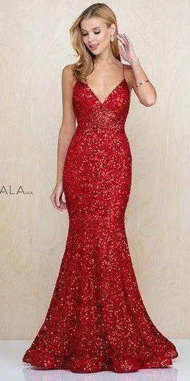 Portia And Scarlett red sequin Gown - Image 10