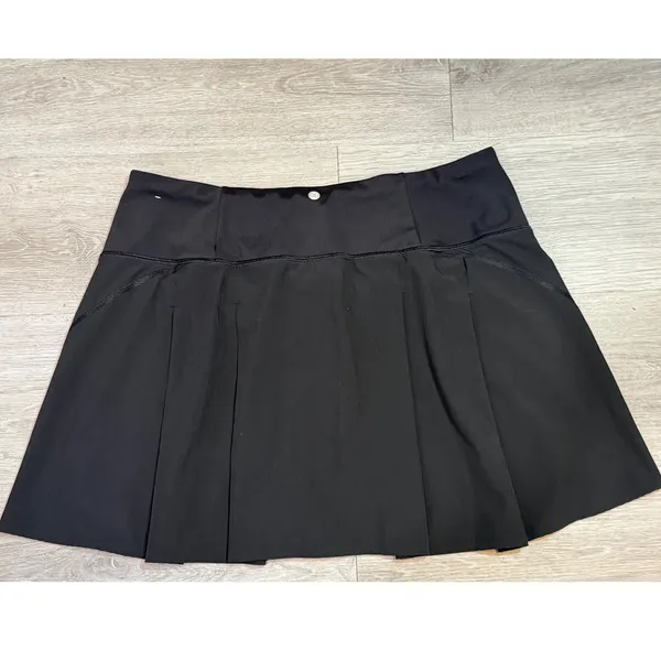 CALIA Carrie Underwood Women's Large Black Side Pleat Golf Tennis Skort - Image 3