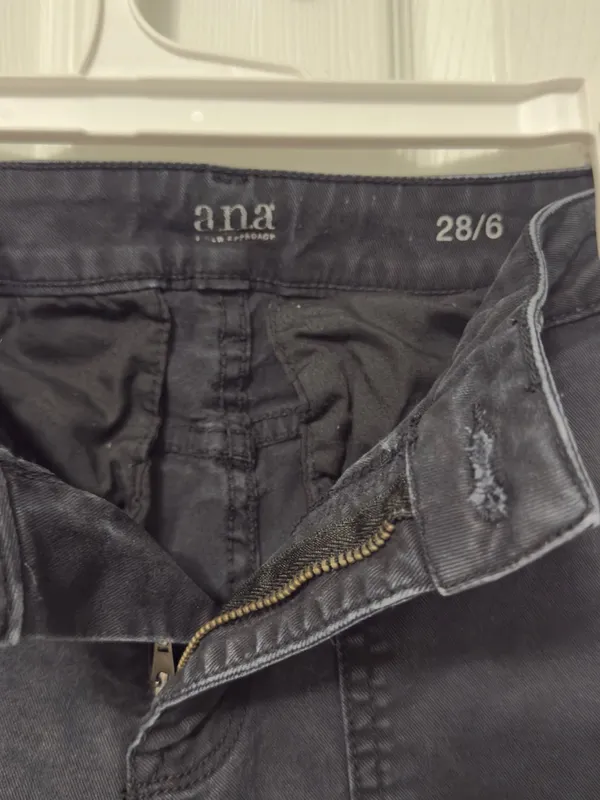 a.n.a Black Skinny Cargo Jeans with Zipper Pockets - Image 2