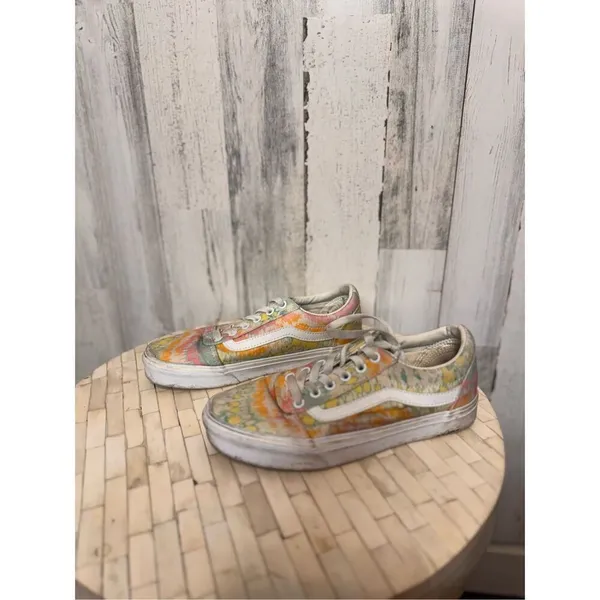 Vans Old Skool Tie Dye Sneakers Women’s Size 7 Multicolor Low Top Skate Shoes - Image 4