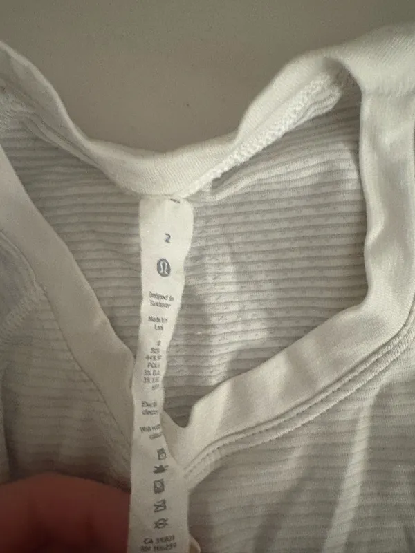 White Lululemon Top - Image 2