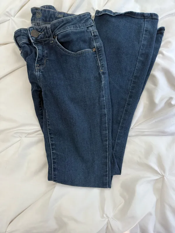 SO Flare Jeans Blue Size 9 - Image 3