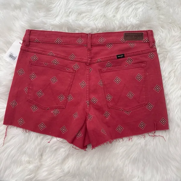 Wrangler Women's Mid Rise Vintage Denim Shorts Diamond Bay Size 10/30 - Image 6