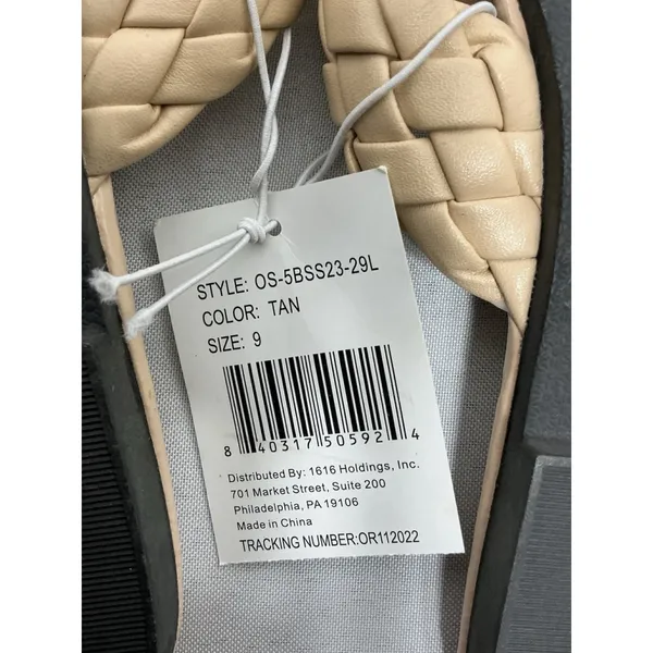 Womans NWD Sole Mates Slip On Braided Slides 9 Nude - Image 6