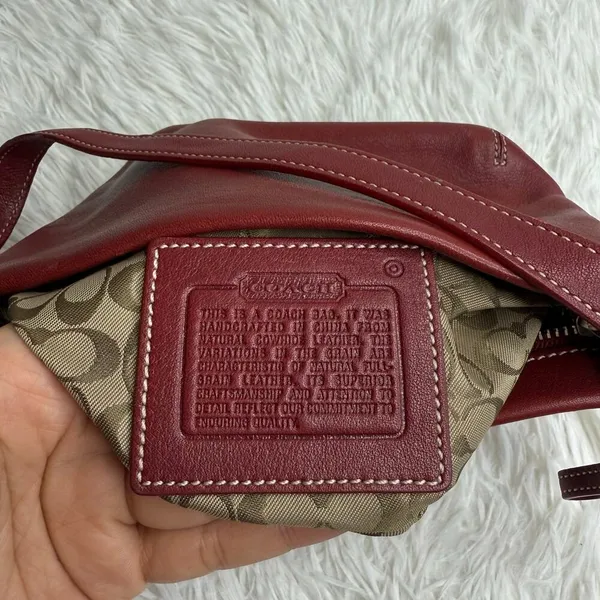 Vintage COACH y2k Red Demi Legacy Mini Duffle bag - Image 7