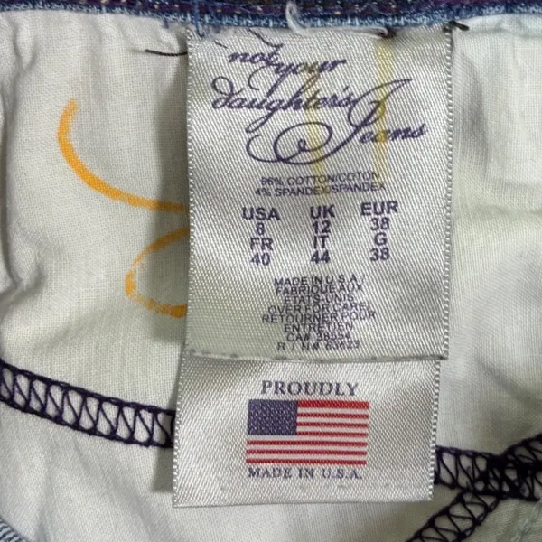 NYDJ Not Your Daughters Jeans Blue Straight Leg High Rise Denim USA Size 8 - Image 5