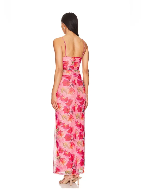 Revolve More To Come Ciara Maxi in Pink Floral - Image 2