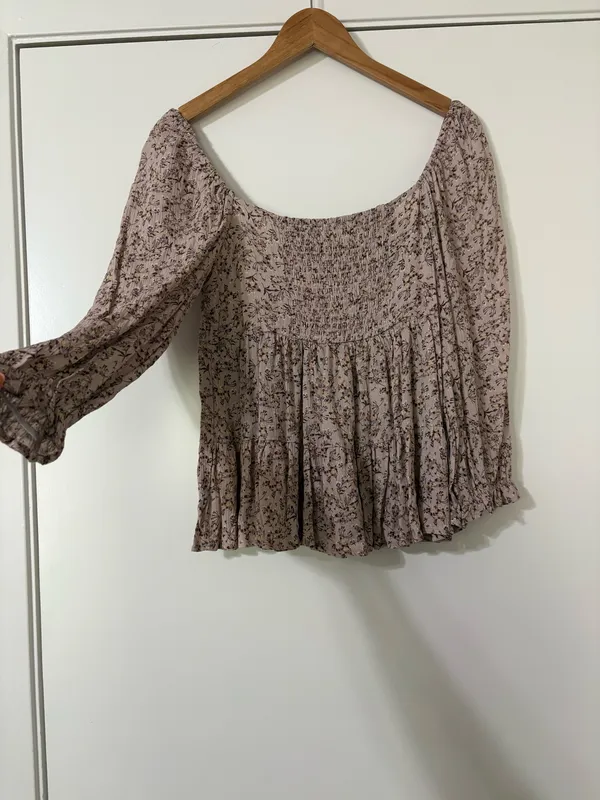 Floral & Flowy Top Pink Size M - Image 2