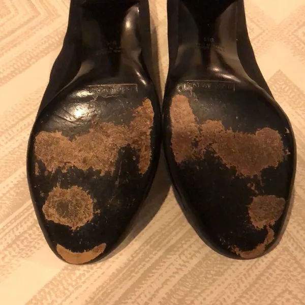 Marc Jacobs Black Satin Open Toe Heels with Rhinestone Bow Size 9 - Image 8