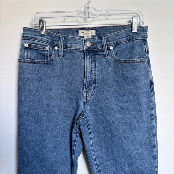 Madewell Womens The Mid-Rise Perfect Vintage Jeans Classic Blue Denim Size‎ 28 - Image 4