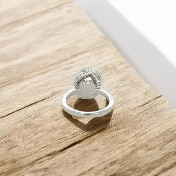 Swarovski Crystal Faux Pearl Cocktail Ring - Image 3