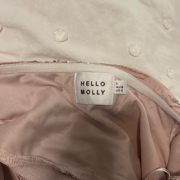 Hello Molly Pink Sparkly Mini Dress - Image 2