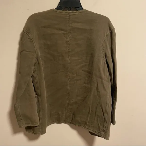 Aritzia Wilfred Free Green Open Cardigan Jacket- Size XS - Image 3