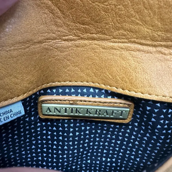 Antik Kraft Brown Leather Wallet 7x 5 inches EUC - Image 7