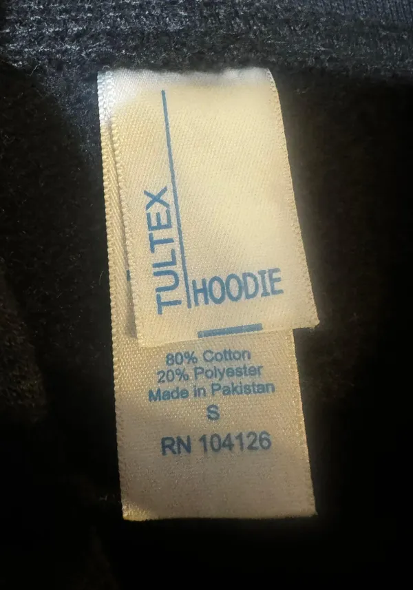 Tultex Black long sleeve Pullover Hoodie S - Image 6