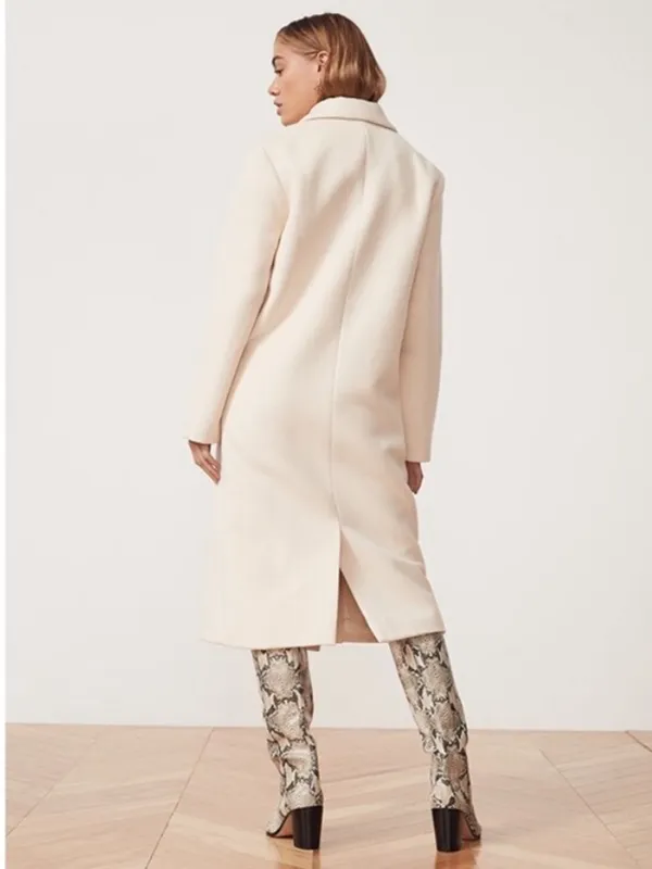 Song Of Style Louisa Coat Jacket in Ivory Cream Size Large New Revolve - Image 4