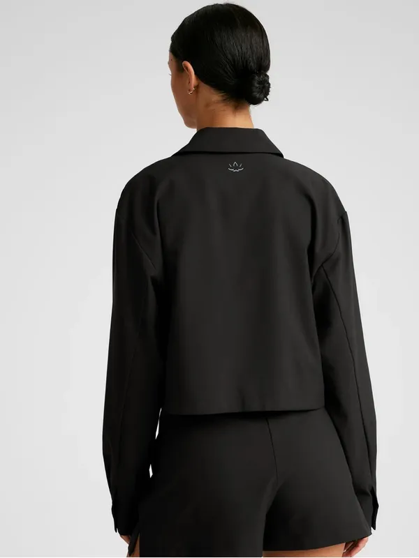 Beyond‎ yoga Midtown Cropped Jacket size xl NWT - Image 4