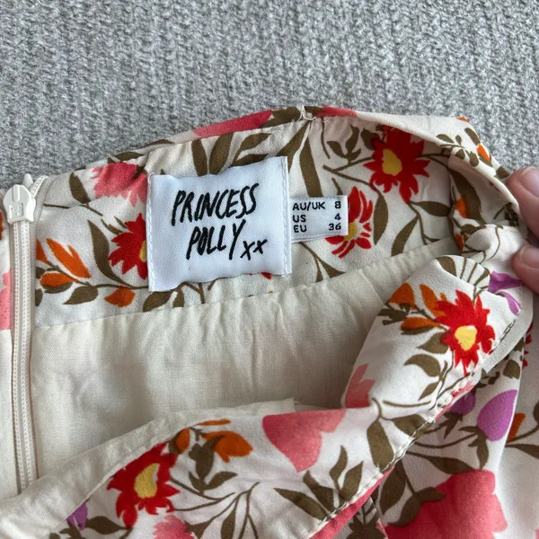 Princess Polly white floral mini skirt - Image 2