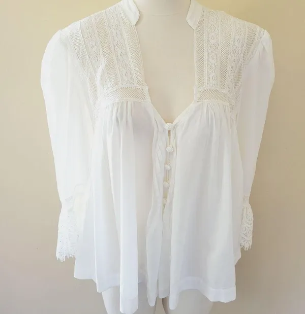 Free People Esme embroidered blouse size s… - Image 2