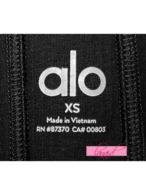 Alo Rise Up Long Sleeve Bodysuit Black Mock Neck Zip-Up Turtleneck Stretchy Rib - Image 9
