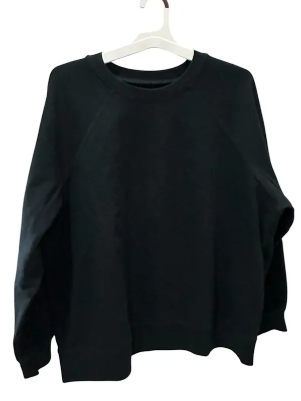 MADEWELL crew neck black sweatshirt size 2X 100% cotton oversized - Image 3