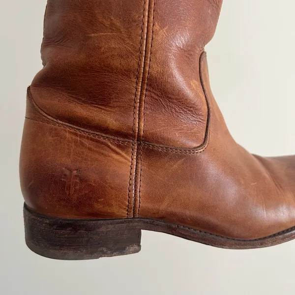 Frye Melissa Button Leather Rising Boots - Image 6