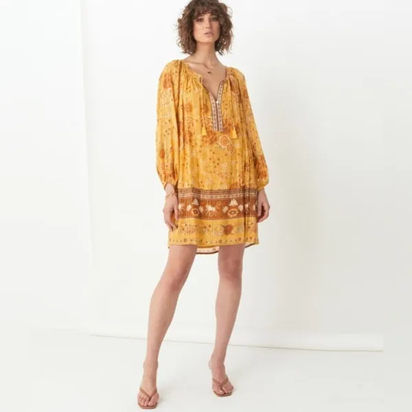 Spell Mystic Tunic Dress Sunflower Large - Image 2