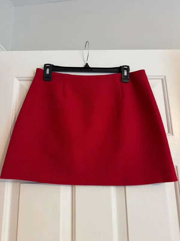 ASTR The Label Red Sophie Bow Embellished Mini Skirt - Image 5