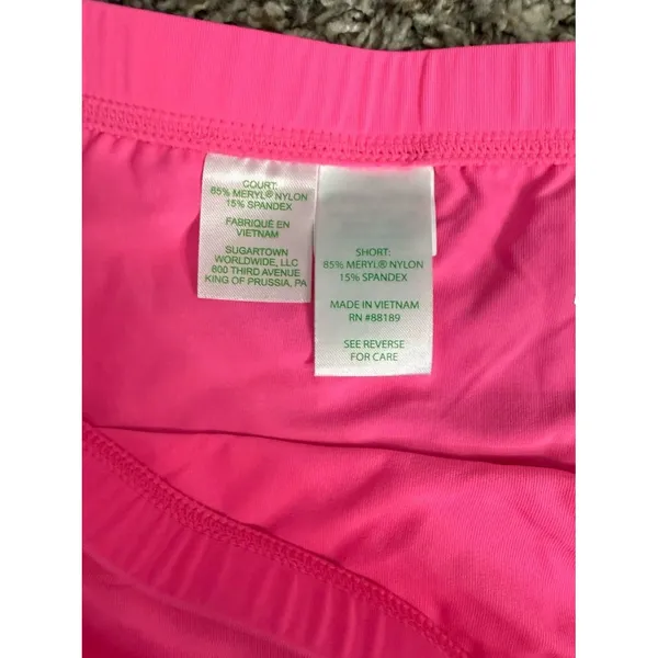 Lilly Pulitzer Meryl Luxletic Golf Dress Under Shorts Women’s XL Blossom Pink - Image 4
