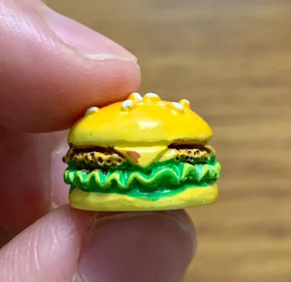 Cheeseburger Charm Pendant Yellow - Image 7