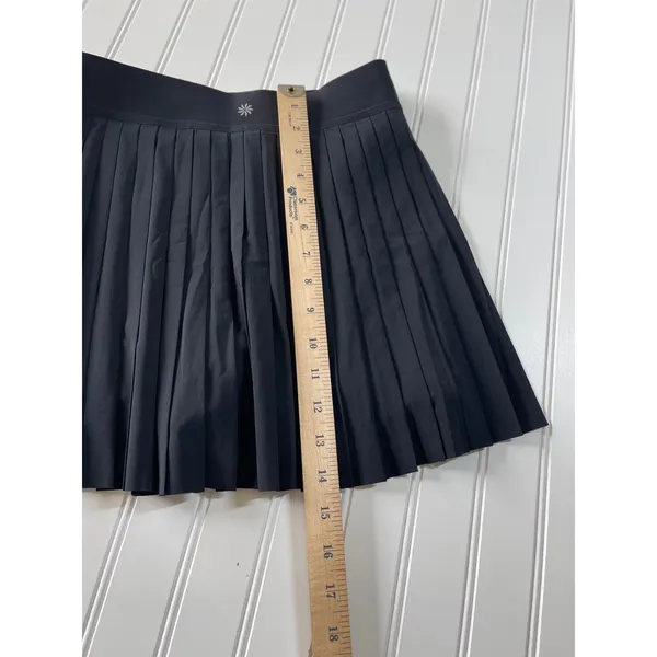 Athleta Match Point Pleated Skort Black Featherweight Plissé Tennis Skirt S NWT - Image 9